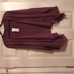 NWT beautiful soft Lavender plus size women's sweater with a shear underlying